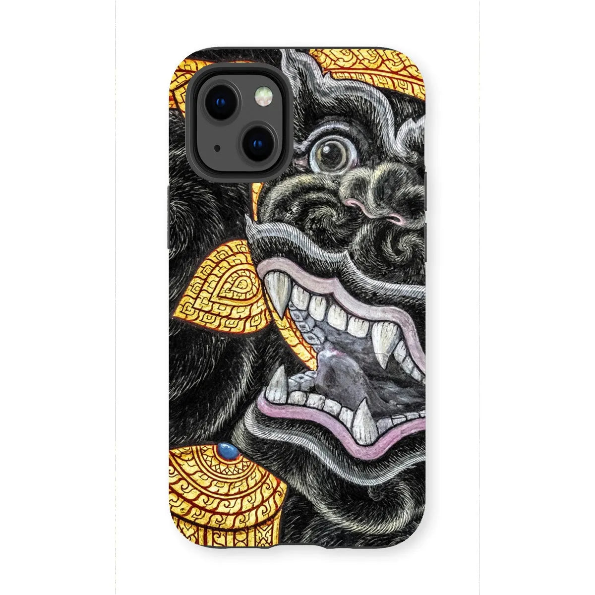 Monkey Magic - Thai Aesthetic Animal Art Phone Case - Iphone 13 Mini / Matte - Mobile Phone Cases - Aesthetic Art