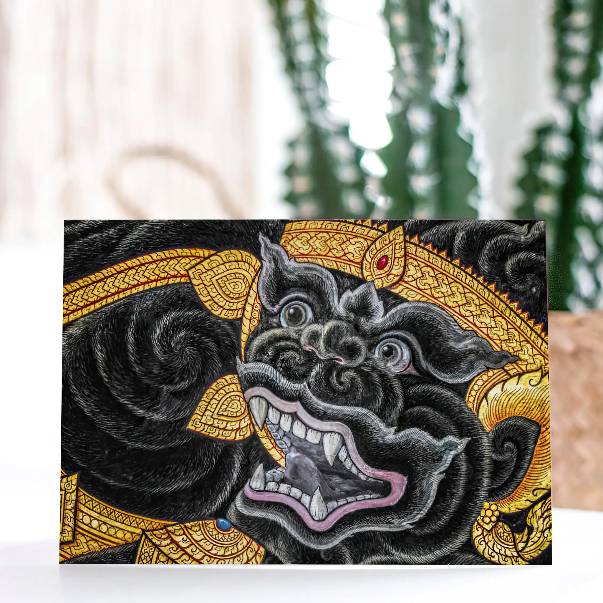 Monkey Magic - Thai Myth Art Greeting Card - & Note Cards - Aesthetic Art