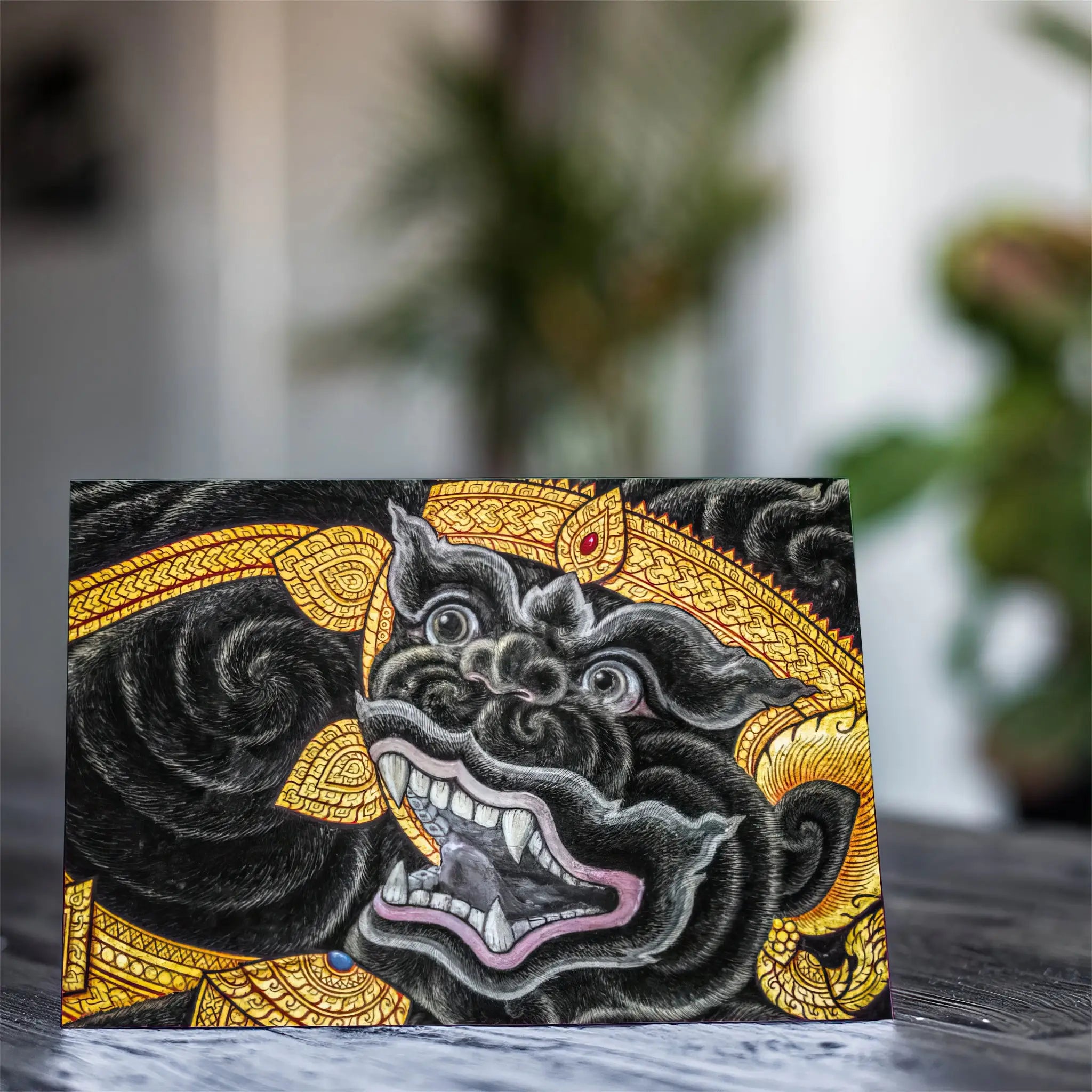 Monkey Magic - Thai Myth Art Greeting Card - & Note Cards - Aesthetic Art