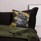 Monkey Magic - Traditional Thai Art Pillow Throw Pillows