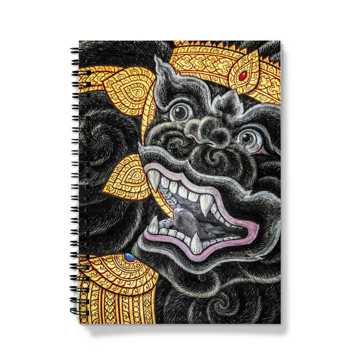 Monkey Magic - Traditional Thai Myth Art Notebook - A5 - Graph Paper - Notebooks & Notepads - Aesthetic Art