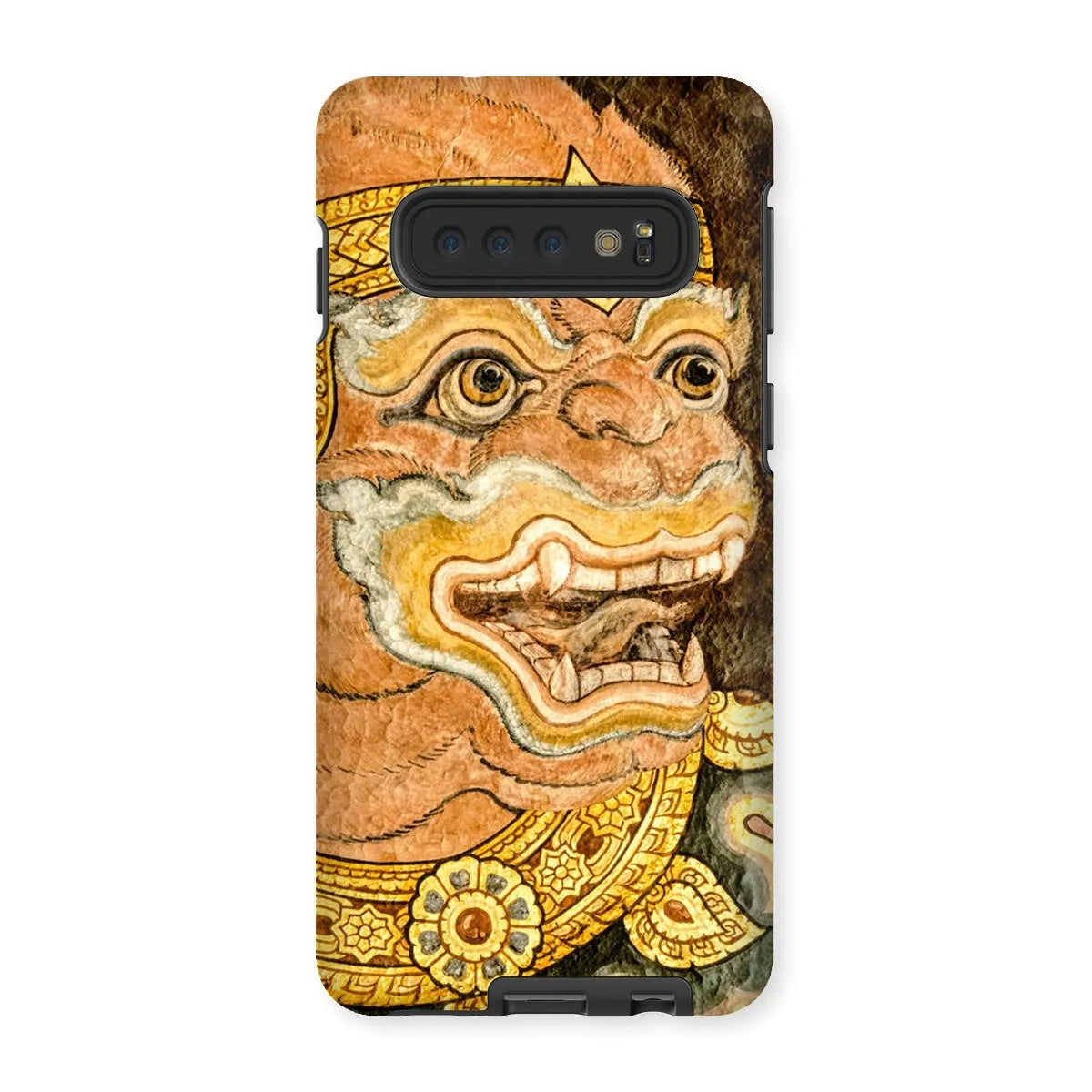 Monkey See - Traditional Thai Aesthetic Art Phone Case - Samsung Galaxy S10 / Matte - Mobile Phone Cases - Aesthetic Art