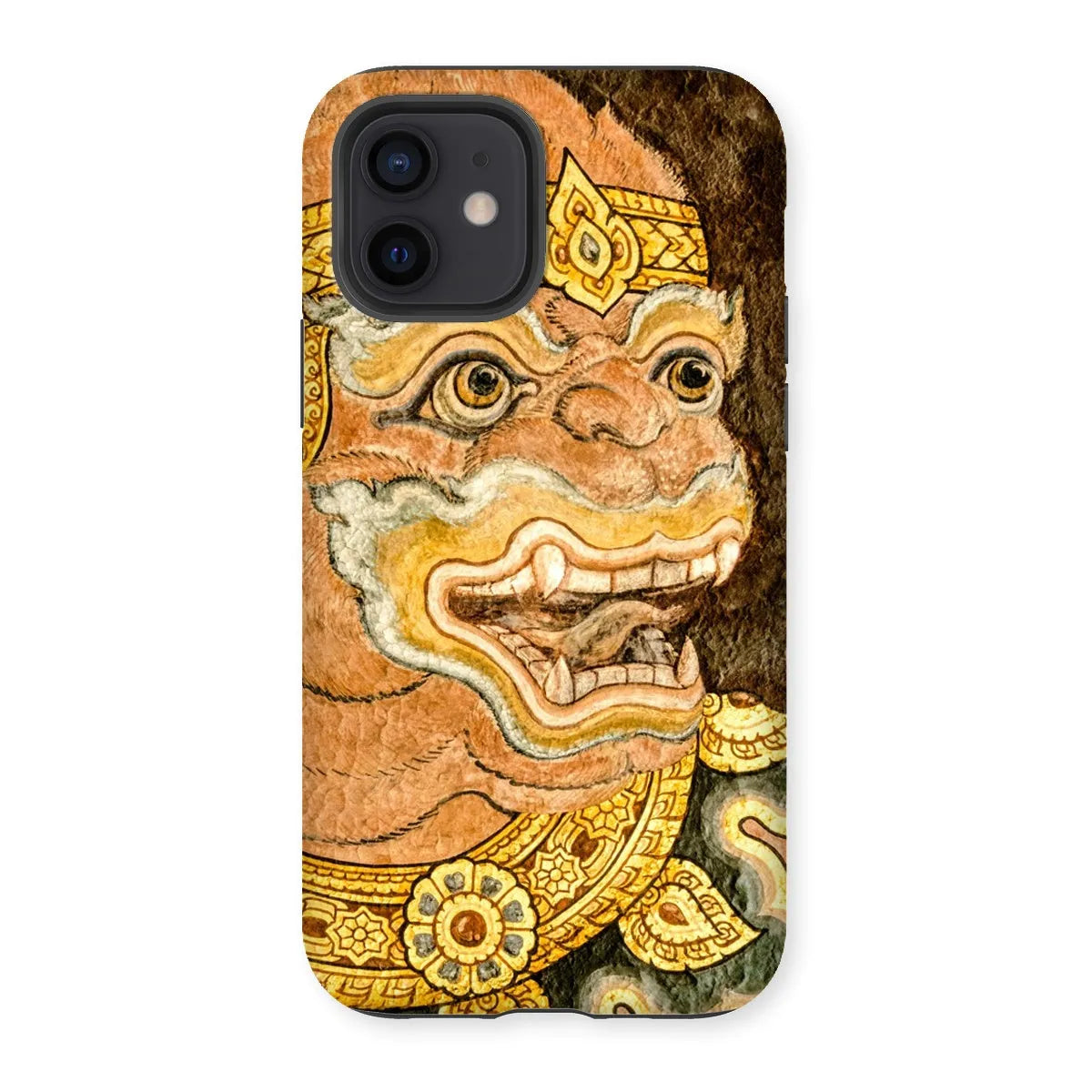 Monkey See - Traditional Thai Aesthetic Art Phone Case - Iphone 12 / Matte - Mobile Phone Cases - Aesthetic Art