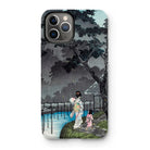 Moon at Sekiguchi - Hiroaki Takahashi Iphone Case, 11 Pro / Matte, Iphone Case Anime-style Artwork Figures Moonlit Lake