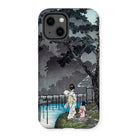 Moon at Sekiguchi - Hiroaki Takahashi Iphone Case, 13 / Matte, Phone Case Japanese-style Artwork Figures Traditional Clothing Moonlit