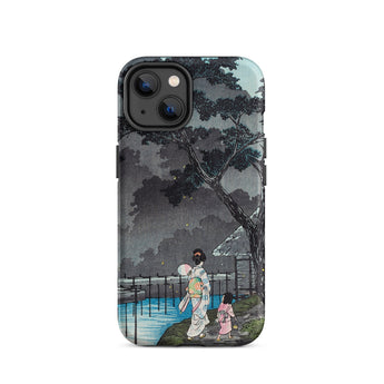 Moon at Sekiguchi - Hiroaki Takahashi Iphone Case, 14 / Matte, Japanese Art-adorned Phone Case