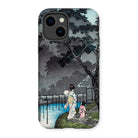 Moon at Sekiguchi - Hiroaki Takahashi Iphone Case, 14 / Matte, Phone Case Japanese-style Artwork Figures Traditional Clothing Moonlit
