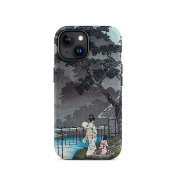 Moon at Sekiguchi - Hiroaki Takahashi Iphone Case, 15 / Matte, Iphone Case Japanese Art