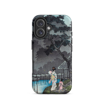 Moon at Sekiguchi - Hiroaki Takahashi Iphone Case, 16 / Matte, Phone Case Japanese Art