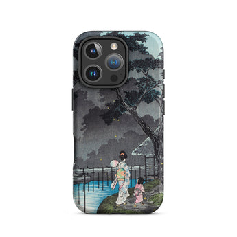 Moon at Sekiguchi - Hiroaki Takahashi Iphone Case, 16 Pro / Matte, Japanese Art Phone Case