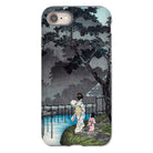 Moon at Sekiguchi Hiroaki Takahashi Iphone Case, 8 / Matte, Phone Case Japanese Style Artwork Figures Moonlit Lake Tree