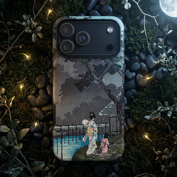 Moon at Sekiguchi - Hiroaki Takahashi Iphone Case, Mobile Phone Cases, Toby Leon