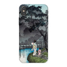 Moon at Sekiguchi - Hiroaki Takahashi Iphone Case, x / Matte, Phone Case Japanese-style Artwork Figures Pond Night