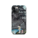 Moon at Sekiguchi - Hiroaki Takahashi Phone Case Iphone 12 Pro / Matte Phone Case Japanese Art Hiroaki Takahashi Iphone, Moonlight Spills,