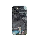 Moon at Sekiguchi - Hiroaki Takahashi Phone Case Iphone 14 / Matte Japanese Art-adorned Phone Case Hiroaki Takahashi Iphone, Moonlight