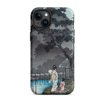 Moon at Sekiguchi - Hiroaki Takahashi Phone Case Iphone 15 Plus / Matte Iphone Case Japanese Art Hiroaki Takahashi Iphone, Moonlight