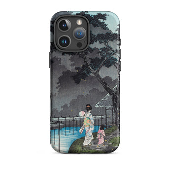 Moon at Sekiguchi - Hiroaki Takahashi Phone Case Iphone 16 Pro Max / Matte Phone Case Japanese Art Hiroaki Takahashi Iphone, Moonlight