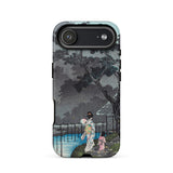 Moon at Sekiguchi - Hiroaki Takahashi Phone Case Iphone 17 Air / Matte Black White Phone Case Japanese-inspired Design Two Women Hiroaki