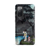 Moon at Sekiguchi - Hiroaki Takahashi Samsung Case, Galaxy S20 Fe / Matte, Smartphone Case Japanese-style Art Print