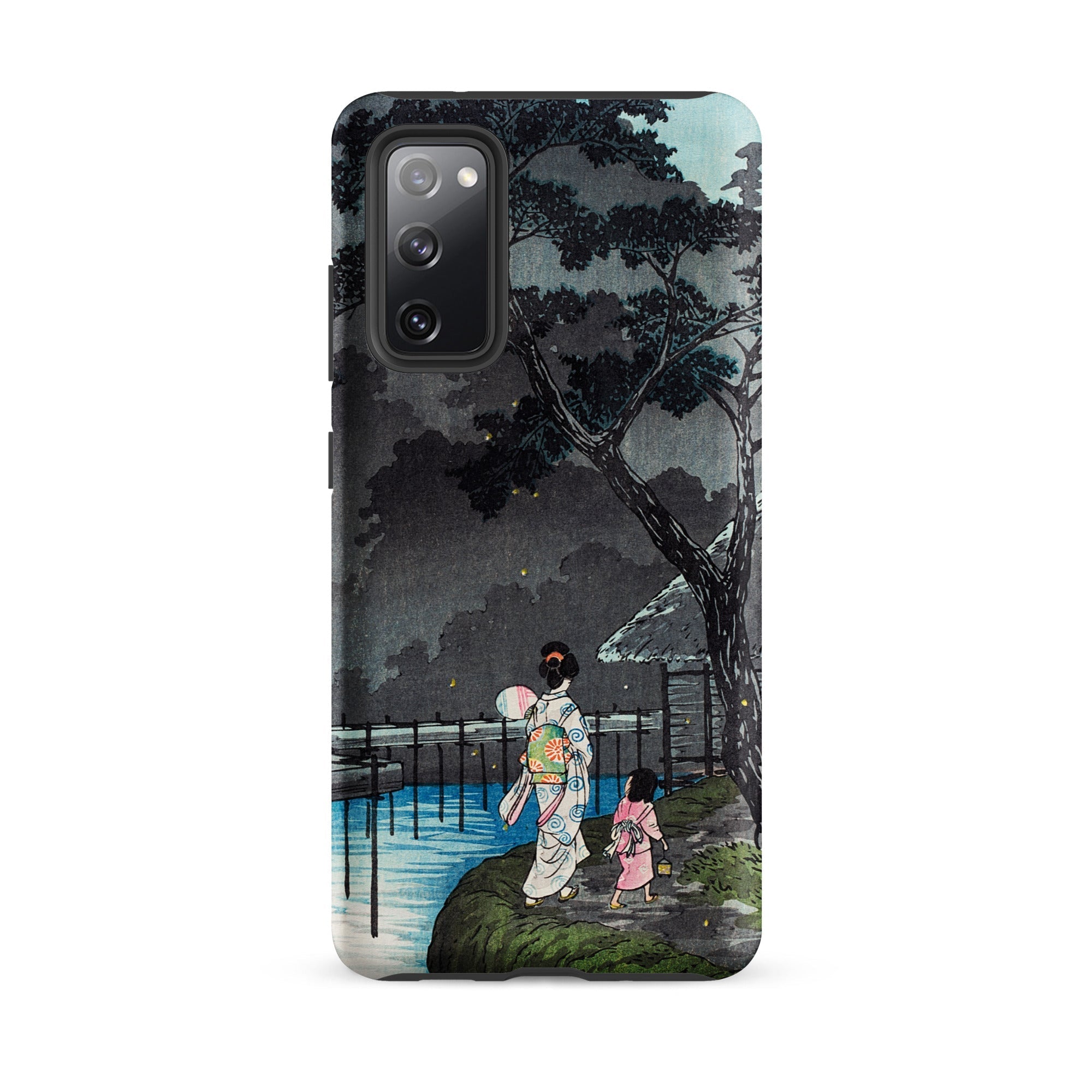 Moon at Sekiguchi Hiroaki Takahashi Samsung Case, Galaxy S20 Fe / Matte, Smartphone Case Japanese Style Art Print