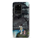 Moon at Sekiguchi Hiroaki Takahashi Samsung Case, Galaxy S20 Ultra / Matte, Phone Case Japanese Ukiyo e Style Illustration Two Figures