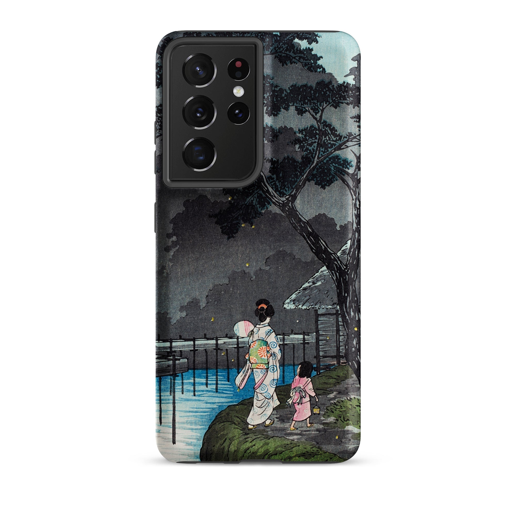 Moon at Sekiguchi Hiroaki Takahashi Samsung Case, Galaxy S21 Ultra / Matte, Smartphone Case Edo Period Japanese Art Print