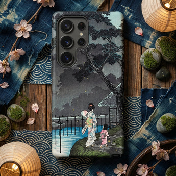 Maan bij Sekiguchi - Hiroaki Takahashi Samsung Galaxy Case, Mobiele Telefoonhoesjes, Toby Leon