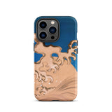 Moon and Waves - Suzuki Kiitsu Iphone Case, 13 Pro / Matte, Blue Tan Phone Case