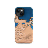 Moon and Waves - Suzuki Kiitsu Iphone Case, 15 / Matte, Blue Tan Phone Case