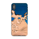 Moon and Waves - Suzuki Kiitsu Iphone Case, Xs Max / Matte, Phone Case Wave Design