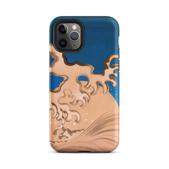 Moon and Waves - Suzuki Kiitsu Phone Case Iphone 11 Pro / Matte Artistic Phone Case Suzuki Kiitsu Iphone Case, Foam Coils Upward, Incense