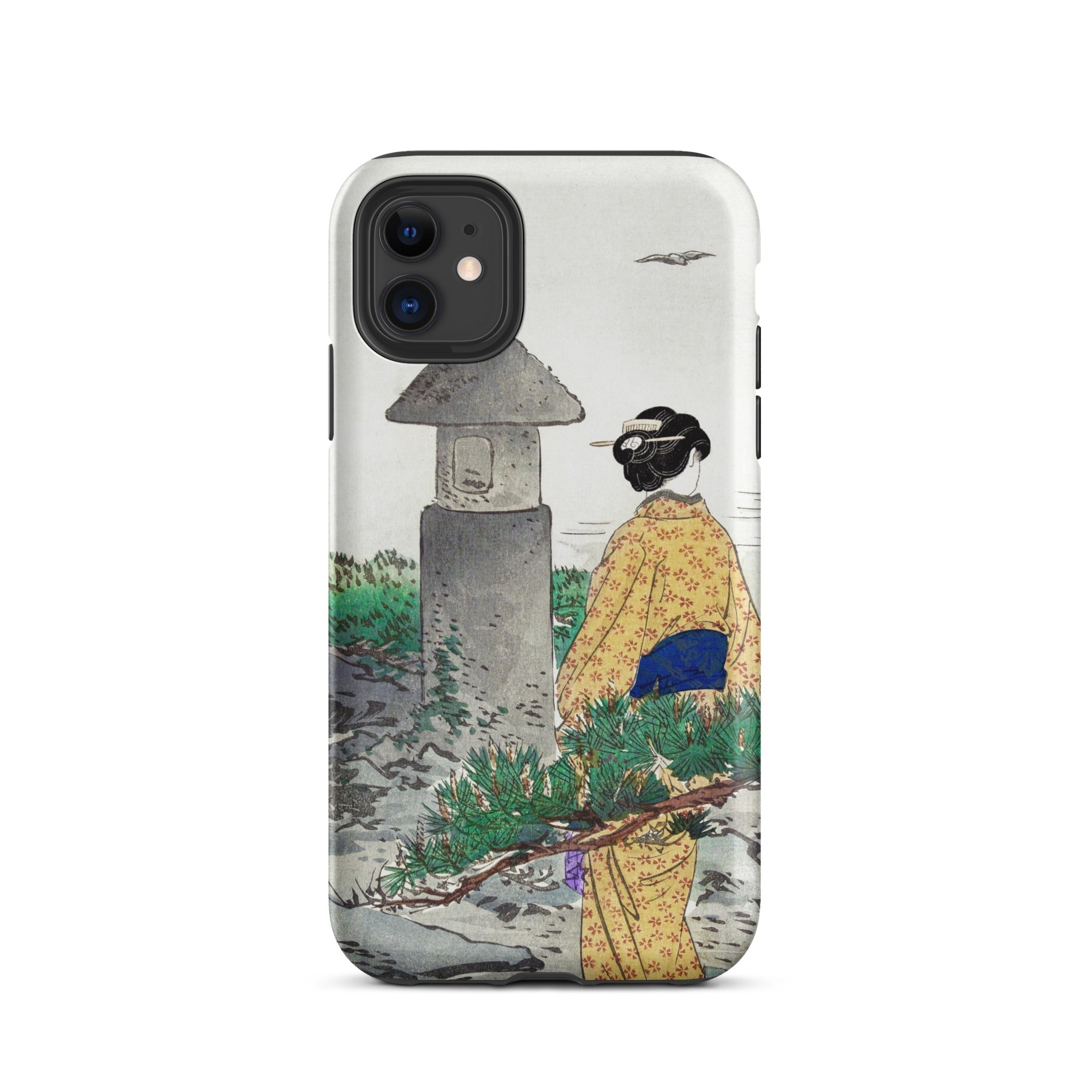 Moonlight and Pine Trees Ogata Gekko Iphone Case, 11 / Matte, Phone Case Japanese Art