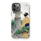 Moonlight and Pine Trees - Ogata Gekko Iphone Case, 11 Pro / Matte, Iphone Case Japanese Woodblock Print-style Design Woman Kimono