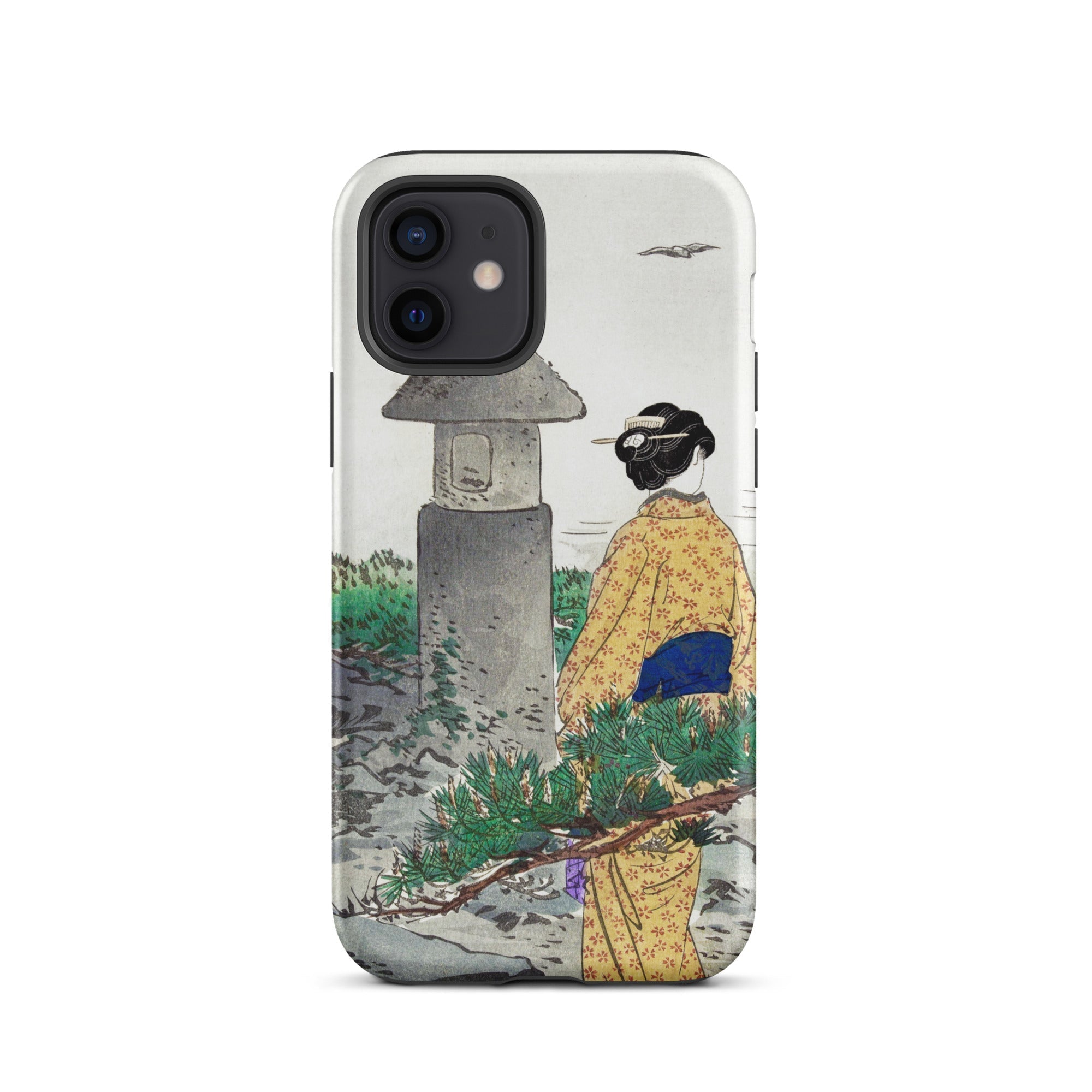 Moonlight and Pine Trees Ogata Gekko Iphone Case, 12 / Matte, Japanese Art Phone Case