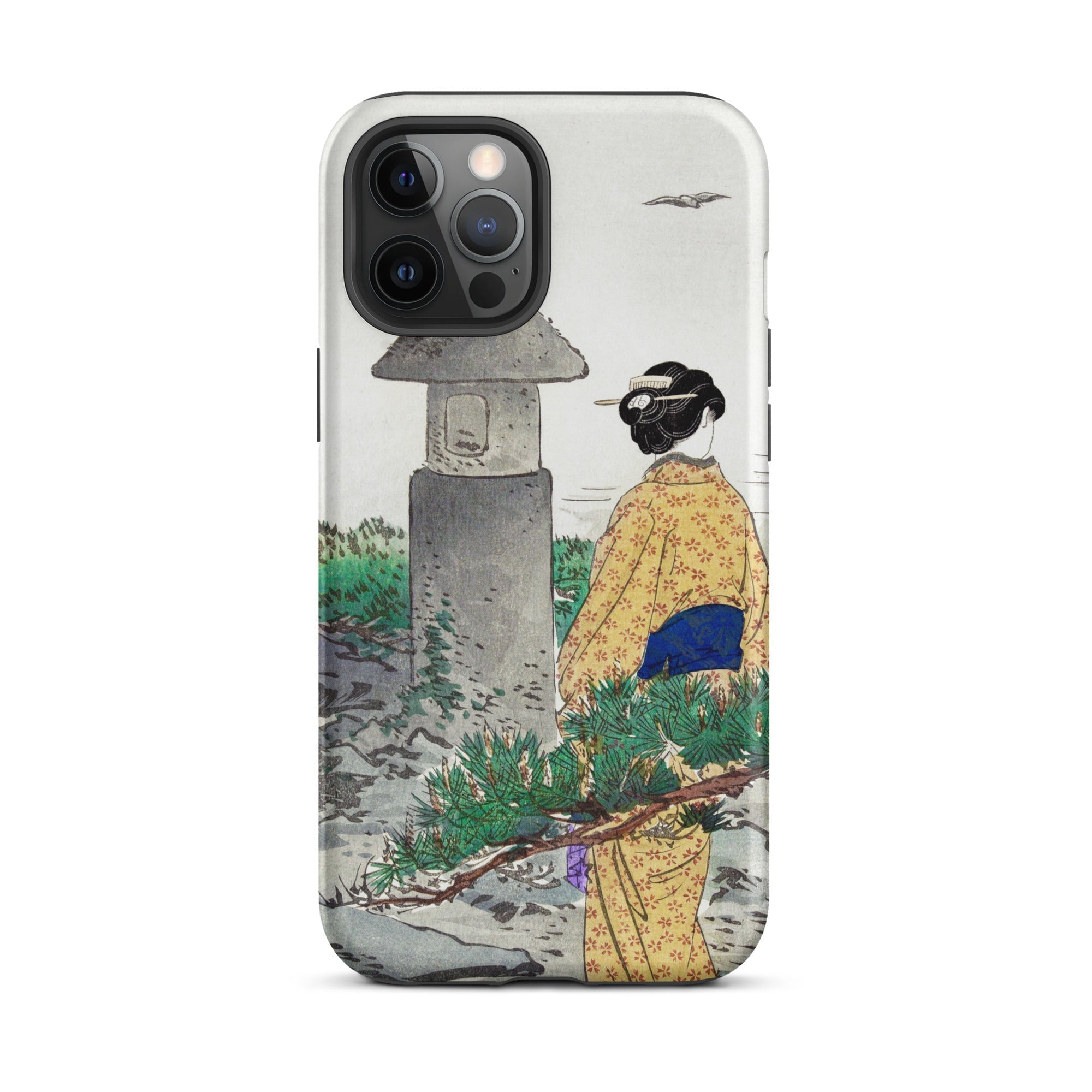Moonlight and Pine Trees Ogata Gekko Iphone Case, 12 Pro Max / Matte, Iphone Case Japanese Art