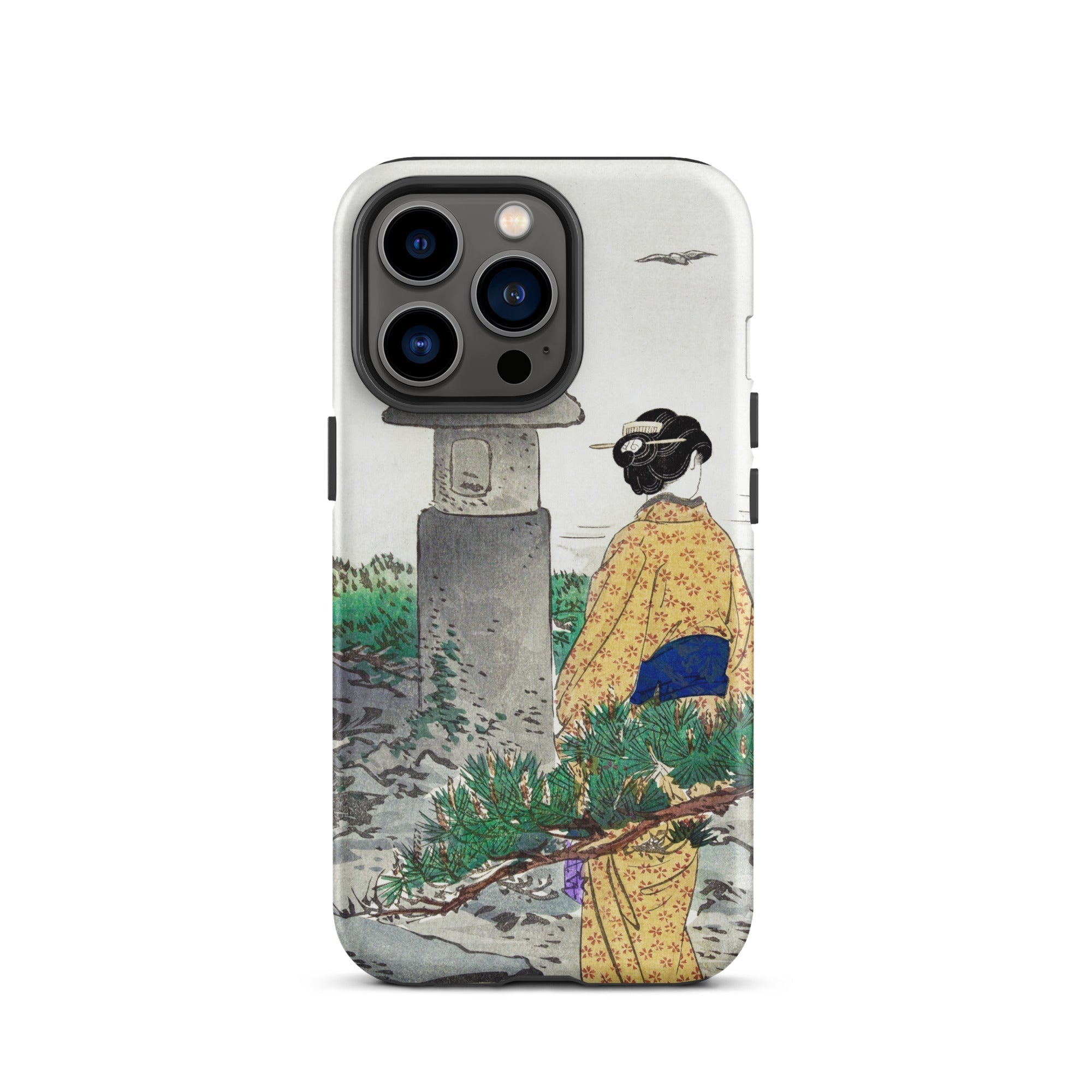 Moonlight and Pine Trees Ogata Gekko Iphone Case, 13 Pro / Matte, Japanese Art Phone Case