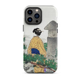 Moonlight and Pine Trees - Ogata Gekko Iphone Case 13 Pro Max / Matte Iphone Pro Max Phone Case Japanese-inspired Artwork Ogata Gekko,