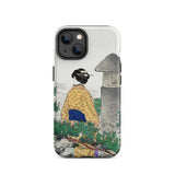 Moonlight and Pine Trees - Ogata Gekko Iphone Case, 14 / Matte, Iphone 13 Case Japanese-inspired Artwork Woman Traditional Attire