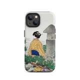 Moonlight and Pine Trees - Ogata Gekko Iphone Case 14 / Matte Iphone 13 Case Japanese-inspired Artwork Woman Traditional Attire Ogata