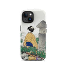 Moonlight and Pine Trees - Ogata Gekko Iphone Case, 15 / Matte, Iphone 12 Case Japanese-inspired Artwork Woman Traditional Attire