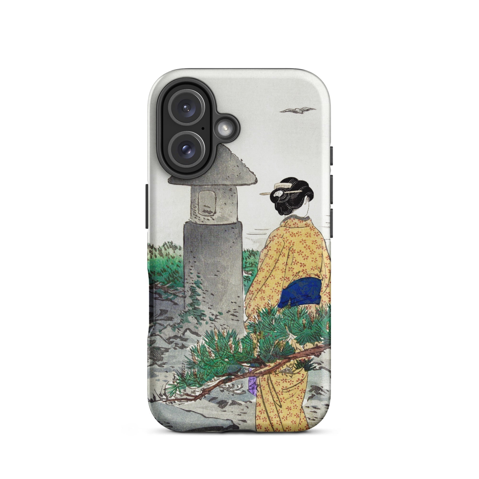 Moonlight and Pine Trees Ogata Gekko Iphone Case, 16 / Matte, Japanese Art Phone Case