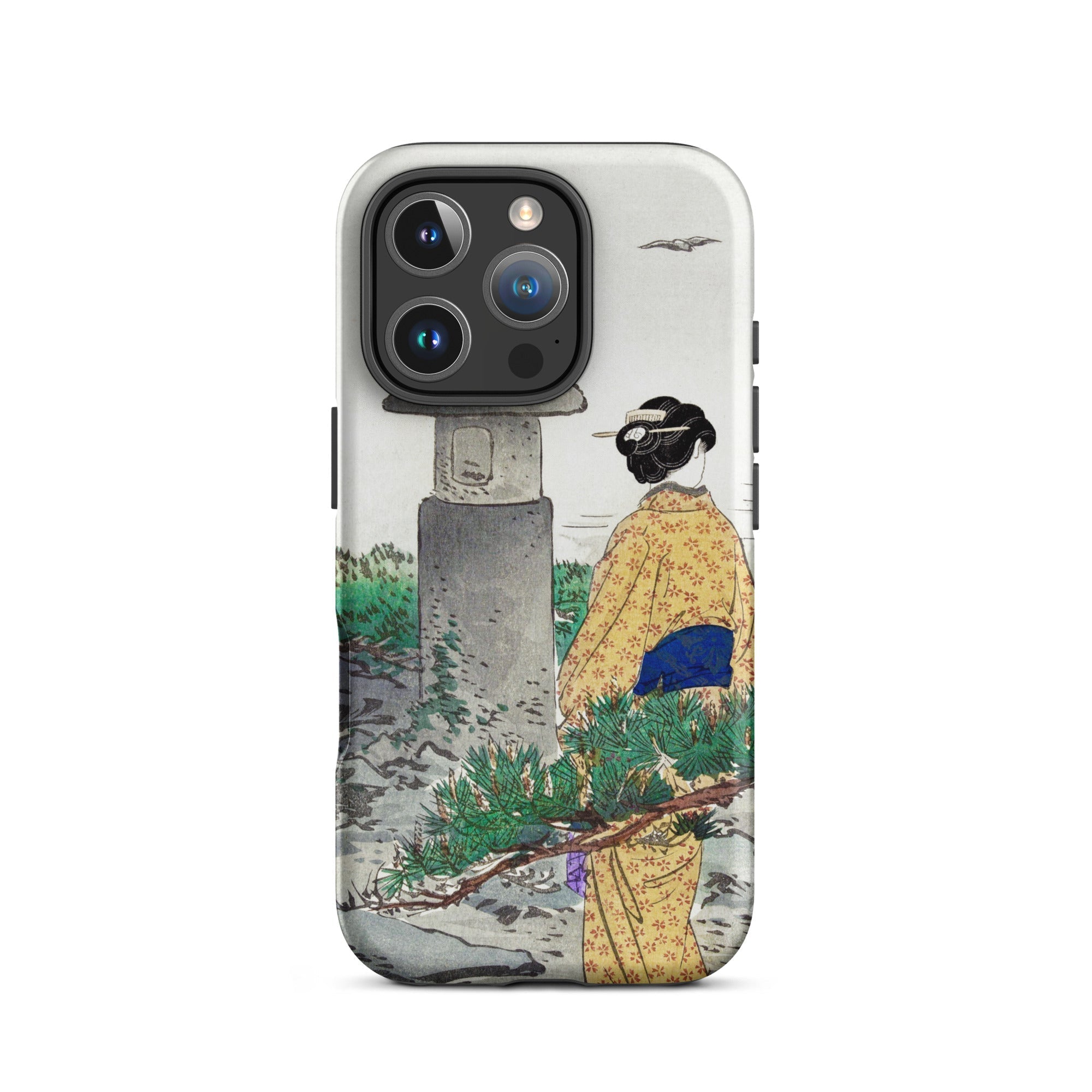 Moonlight and Pine Trees Ogata Gekko Iphone Case, 16 Pro / Matte, Phone Case Japanese Art