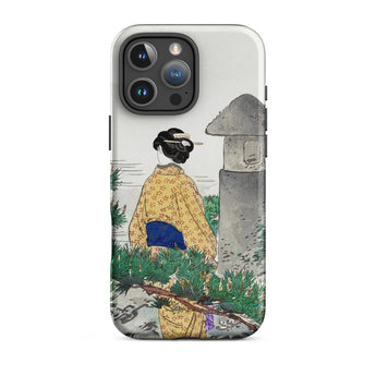 Moonlight and Pine Trees - Ogata Gekko Iphone Case 16 Pro Max / Matte Iphone 13 Pro Max Case Japanese-inspired Artwork Woman Ogata Gekko,
