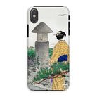 Moonlight and Pine Trees Ogata Gekko Iphone Case, Xs / Matte, Phone Case Japanese Woodblock Print Style Illustration Geisha Stone