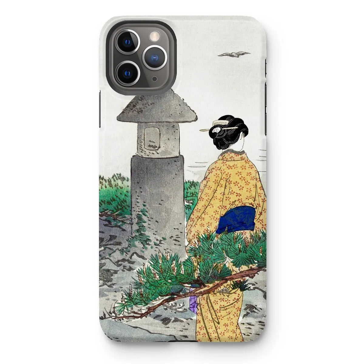 Moonlight And Pine Trees - Ukiyo-e Art Phone Case - Ogata Gekko - Iphone 11 Pro Max / Matte - Mobile Phone Cases