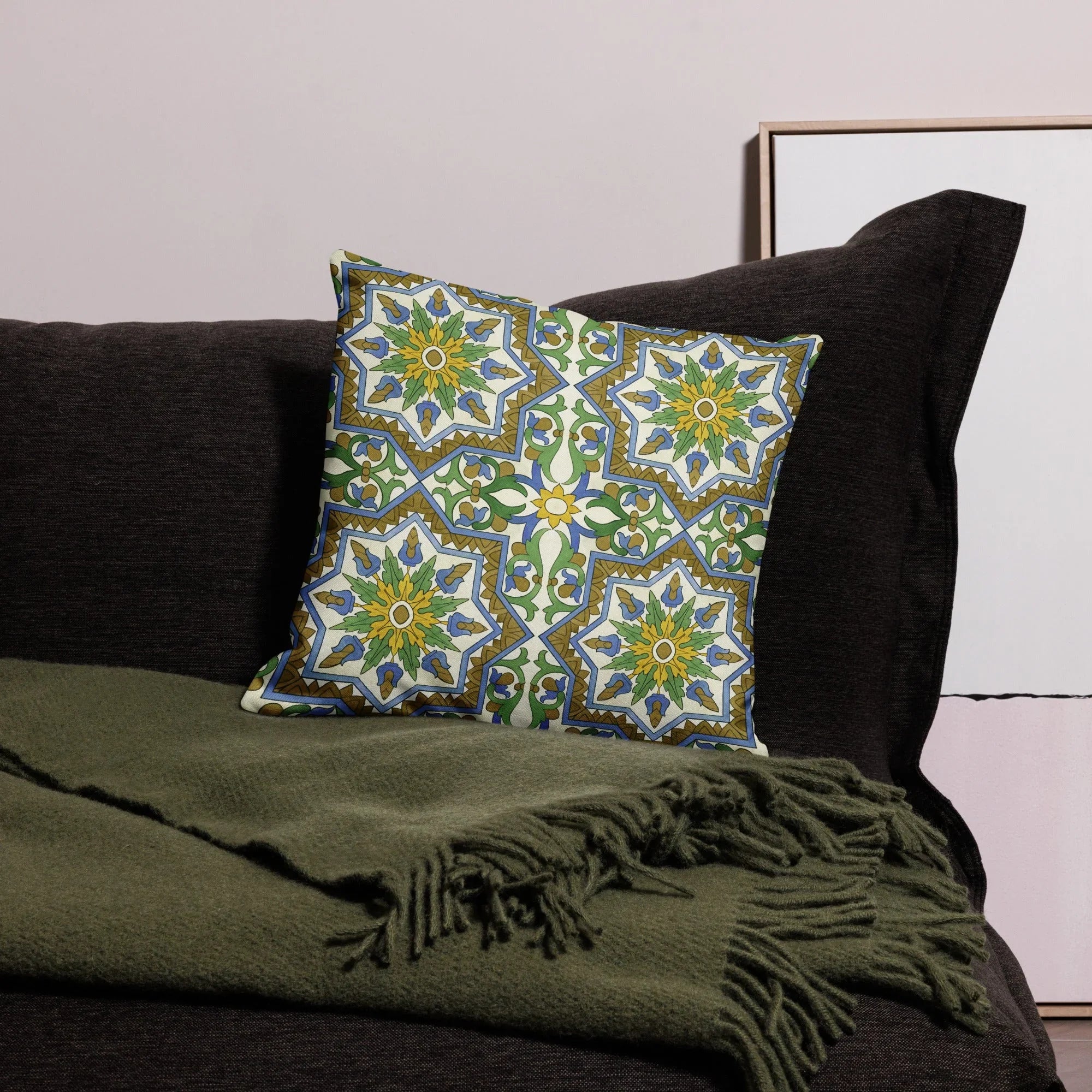 Moreish - Moorish Design Art Pillow Throw Pillows