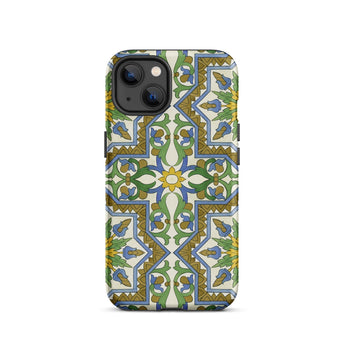 Moreish - Moorish Design Iphone Case 13 / Matte Floral Patterned Phone Case Vibrant Moorish Geometry, Geometry Dances, Mediterranean