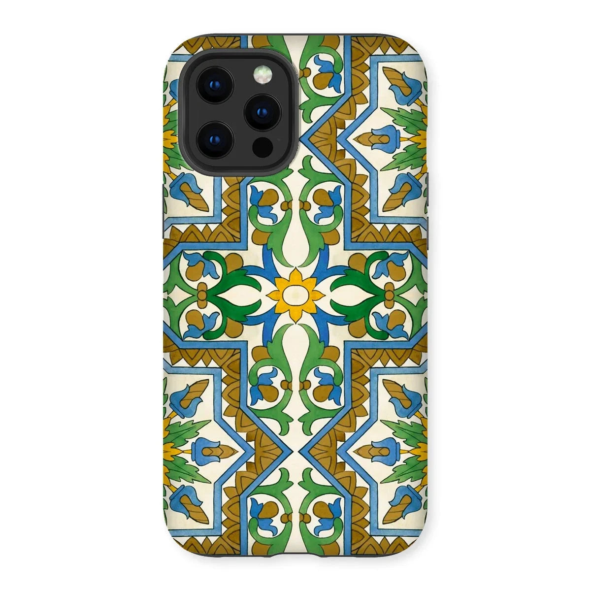 Moreish - Moorish Design Iphone Case, 13 Pro Max / Matte, Decorative Phone Case Colorful Intricate Floral Geometric Pattern