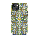Moreish - Moorish Design Iphone Case, 14 Plus / Tough Phone, Patterned Smartphone Case