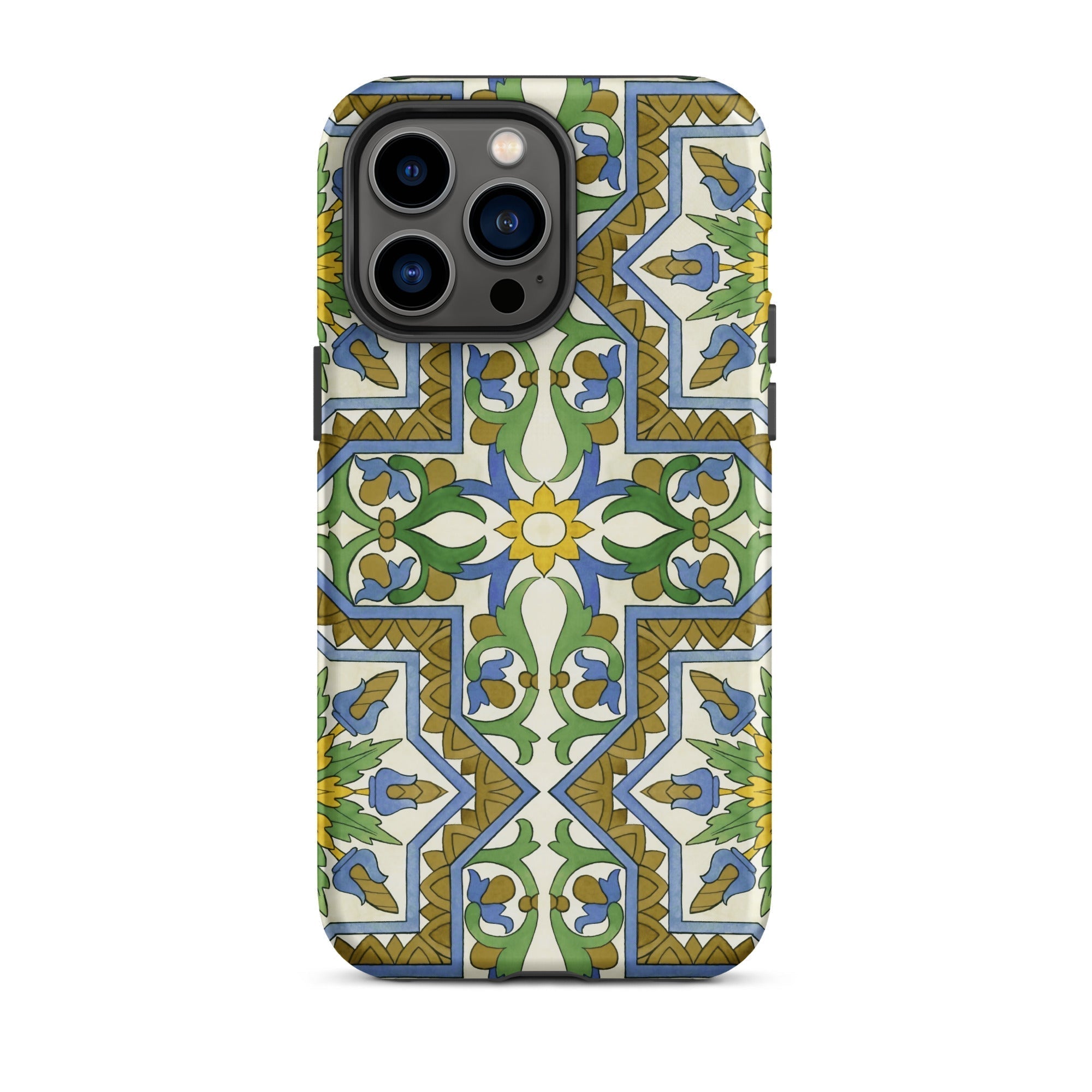 Moreish Moorish Design Iphone Case, 14 Pro Max / Matte, Patterned Smartphone Case